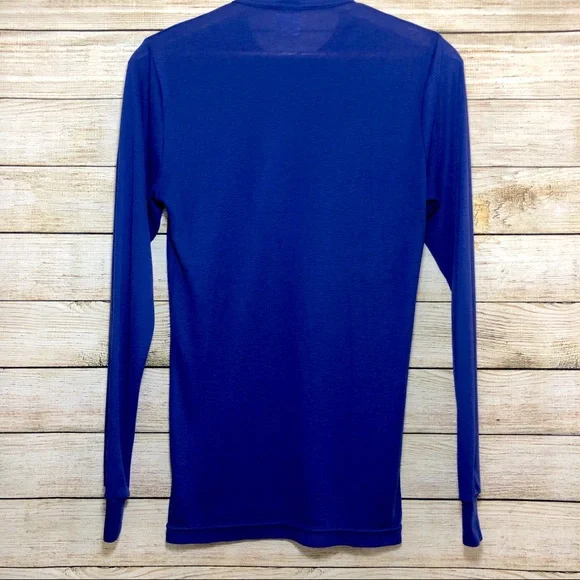 Patagonia Long Sleeve Capilene Blue Base Shirt Top - Picture 2 of 6